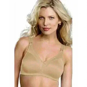 NWT Bali Double Support Wire Free Bra, Nude 38B $38